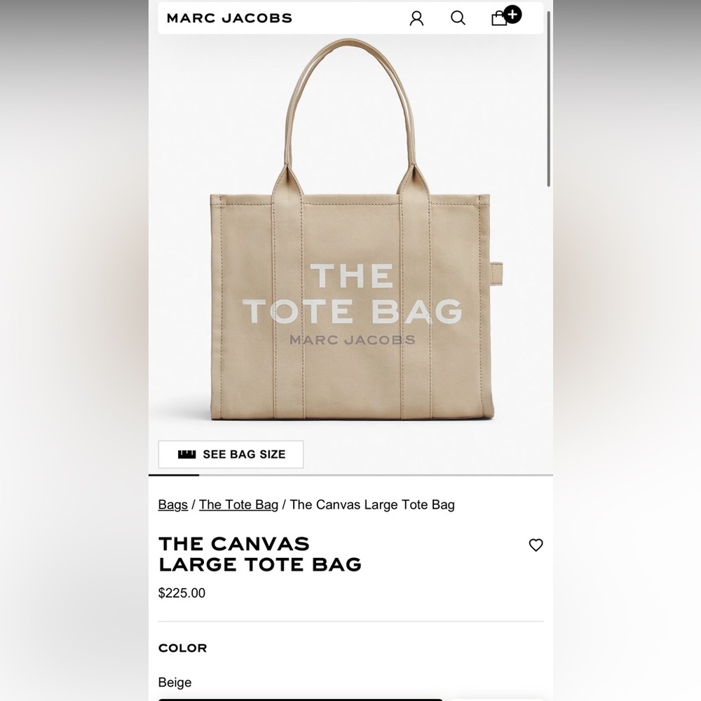 THE CANVAS LARGE TOTE BAG